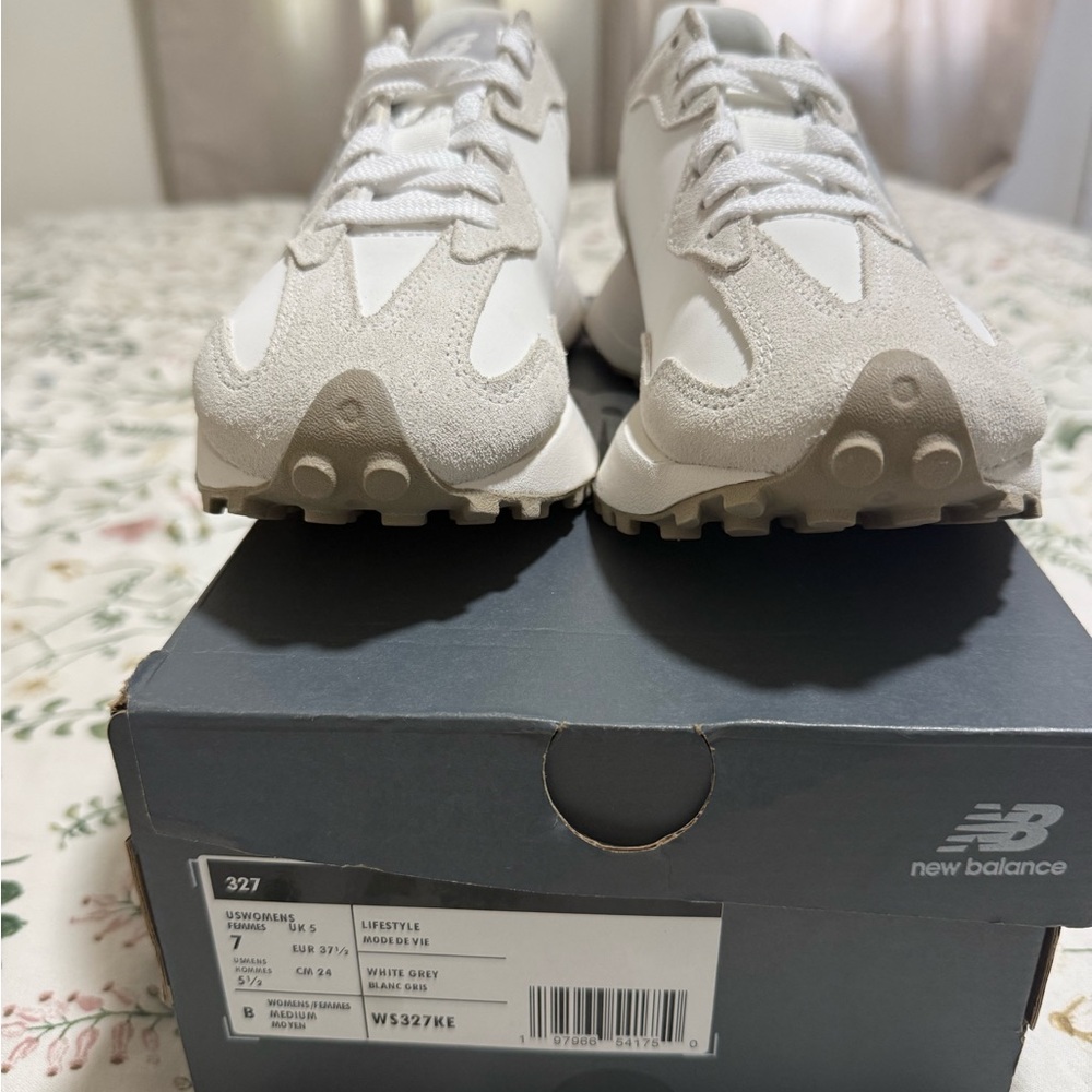 New Balance 327 Off-White and Beige Sneakers